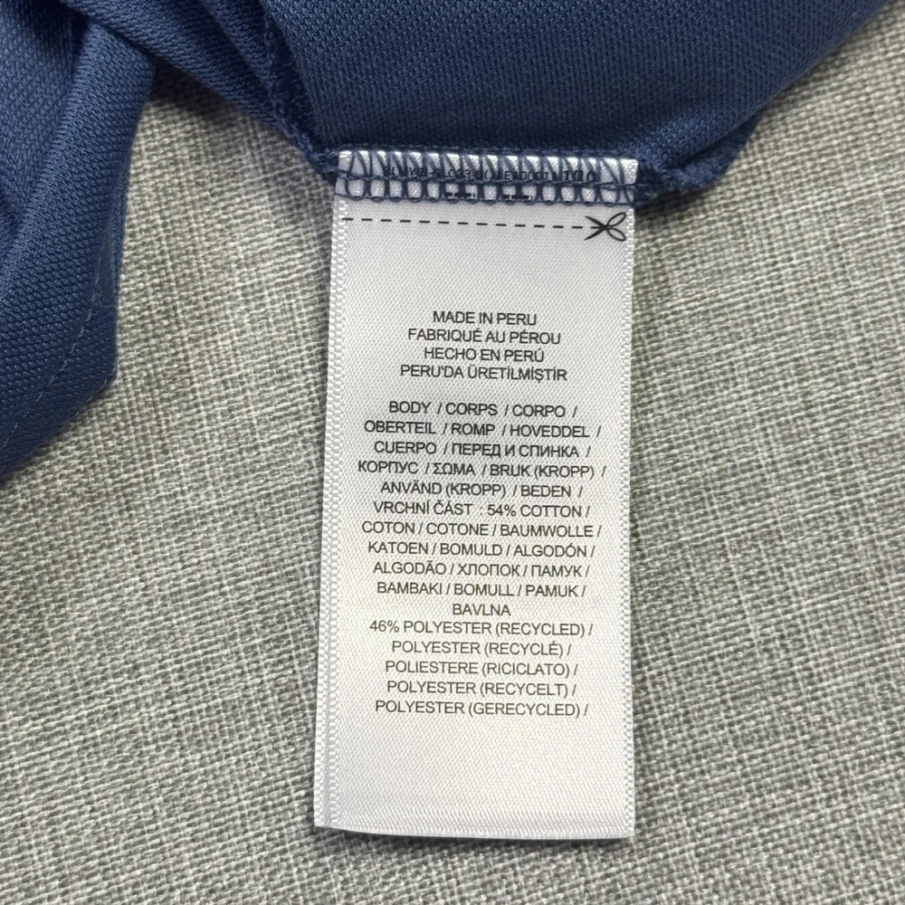 RLX Ralph Lauren Polo Shirt Mens M Blue Short Sleeve Polyester Moisture Wicking - Picture 12 of 13
